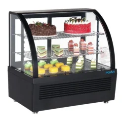 Polar C-Serie Tischkühlvitrine 100 Liter schwarz