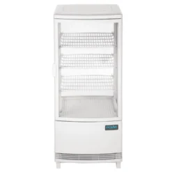 Polar C-Serie Tischkühlvitrine 86 Liter mit gebogener Tür, weiß
