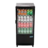 Polar C-Serie Tischkühlvitrine 86 Liter mit gebogener Tür, schwarz