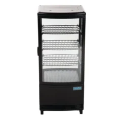 Polar C-Serie Tischkühlvitrine 86 Liter mit gebogener Tür, schwarz