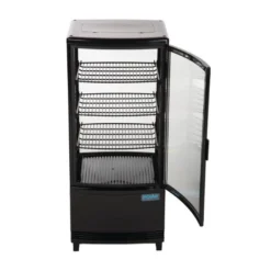 Polar C-Serie Tischkühlvitrine 86 Liter mit gebogener Tür, schwarz