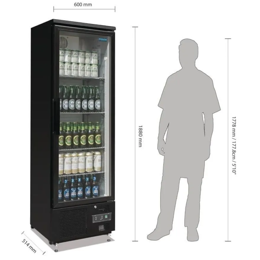 Polar G-Serie Barkühlschrank hoch 1-türig