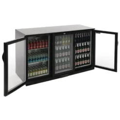 Polar G-Serie Barkühlschrank mit 3 Klapptüren 330 Liter