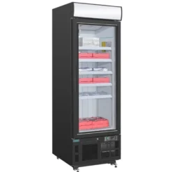 Polar G-Serie Gefrierschrank 412 Liter mit Glastür, schwarz
