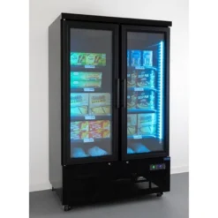 Polar G-Serie Gefrierschrank 744 Liter mit Glastür, 2-türig, schwarz