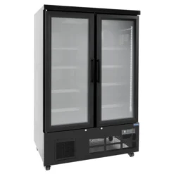 Polar G-Serie Gefrierschrank 744 Liter mit Glastür, 2-türig, schwarz