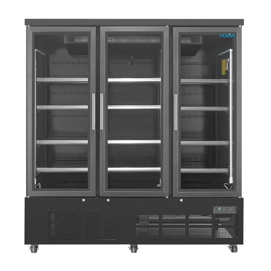 Polar G-Serie Getränkekühlschrank 1156 Liter 3-türig, schwarz