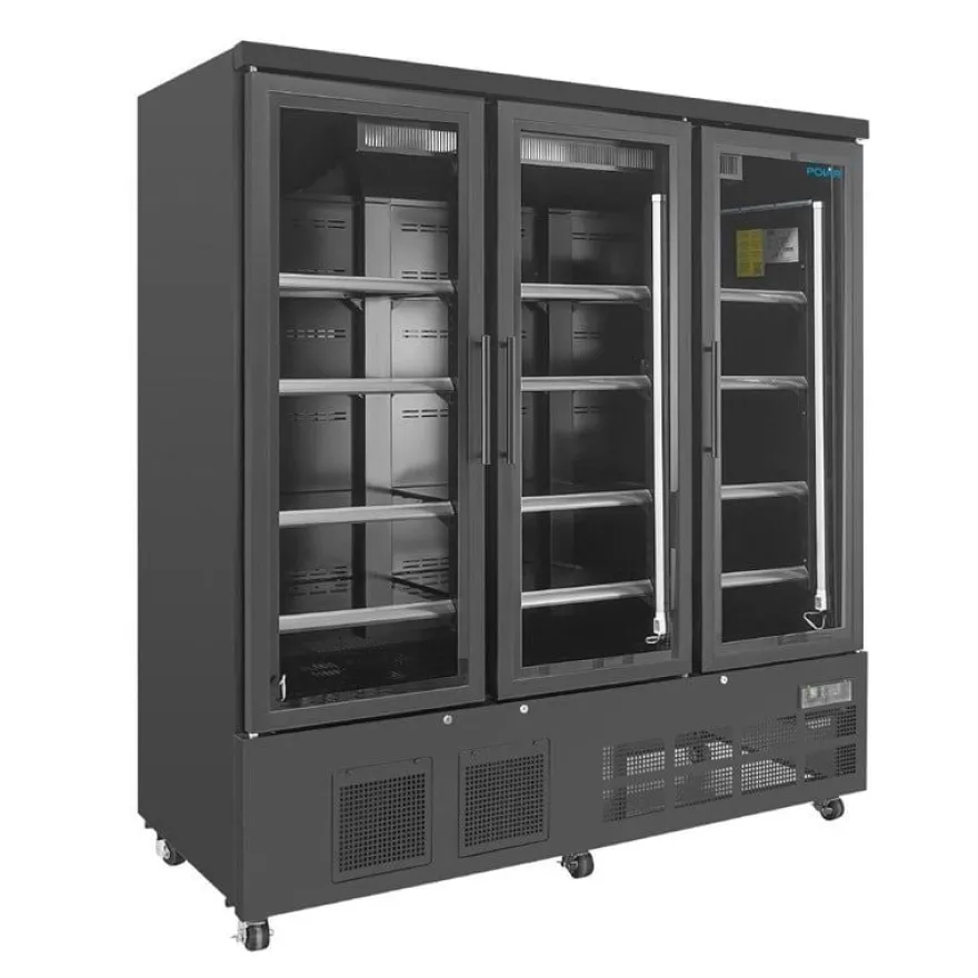Polar G-Serie Getränkekühlschrank 1156 Liter 3-türig, schwarz