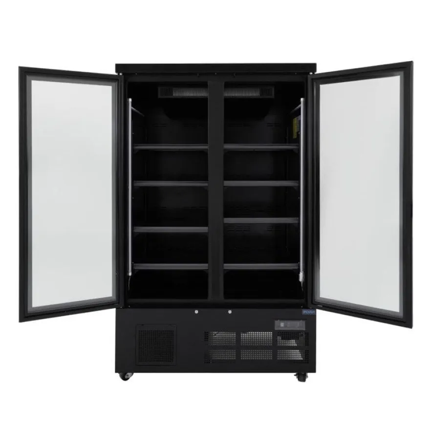 Polar G-Serie Getränkekühlschrank 744 Liter 2-türig, schwarz