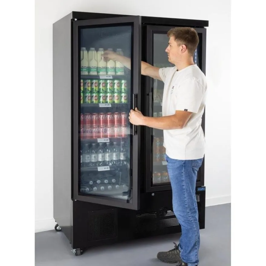 Polar G-Serie Getränkekühlschrank 744 Liter 2-türig, schwarz