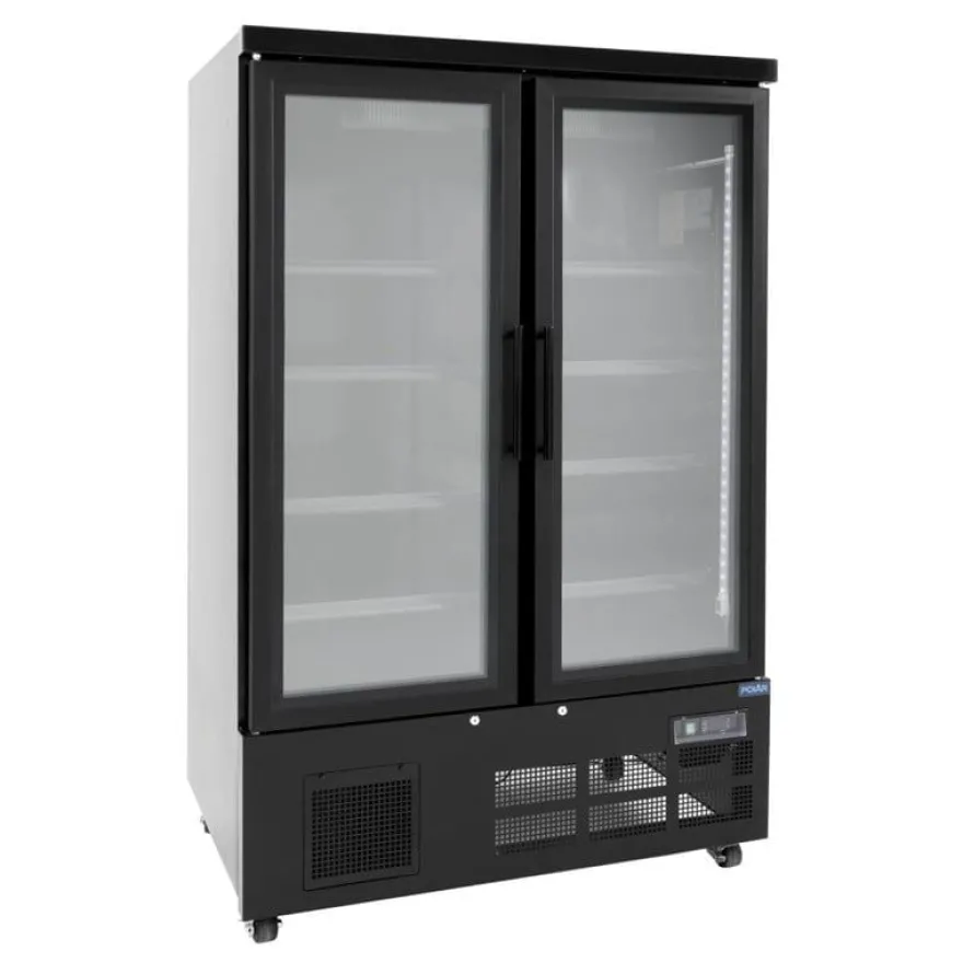 Polar G-Serie Getränkekühlschrank 744 Liter 2-türig, schwarz