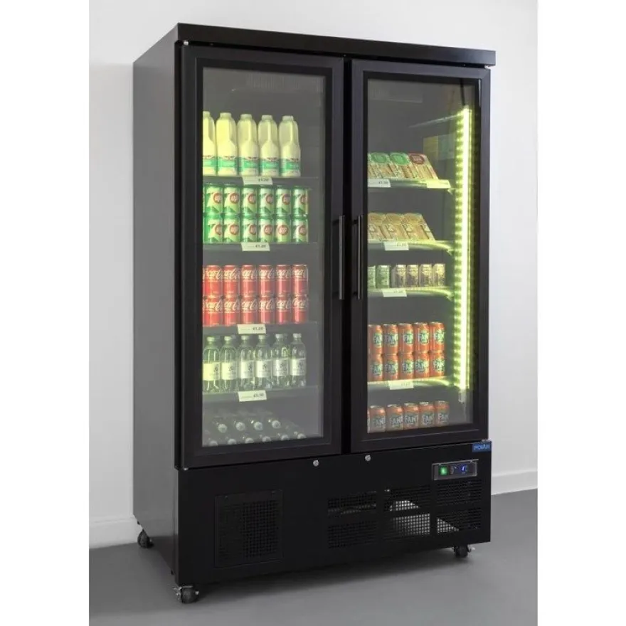 Polar G-Serie Getränkekühlschrank 744 Liter 2-türig, schwarz