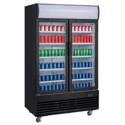 Polar G-Serie Getränkekühlschrank 950 Liter mit 2 Klapptüren, schwarz