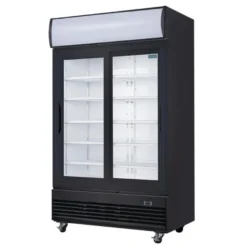Polar G-Serie Getränkekühlschrank 950 Liter mit 2 Schiebetüren, schwarz