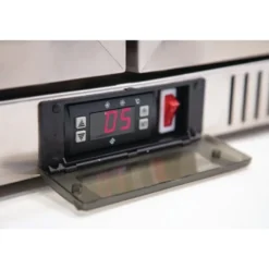 Polar Serie G Edelstahl Barkühlschrank mit 2 Klapptüren 208L
