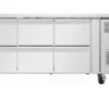 Polar U-Serie Kühltisch 6 Schubladen 465 Liter auf Rollen