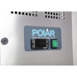 Polar U-Serie Kühltisch 2 Türen 282 Liter auf Rollen