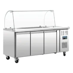 Polar U-Serie 3-türige GN-Saladette mit Schutzhaube