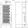 Potis Dönergrill / Gyrosgrill Elektro E3 - achteckige Fettwanne