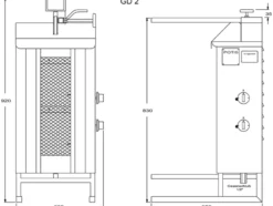 Potis Dönergrill / Gyrosgrill Erdgas GD2