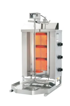 Potis Dönergrill / Gyrosgrill Propangas GD3 - achteckige Fettwanne