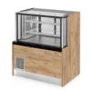 PRO LINE Fleischvitrine 150x84x134cm, schwarzer Granit, LED Beleuchtung