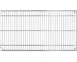 Regalsystem – verchromt – 5 Böden – 910 x 455 x 1810 mm