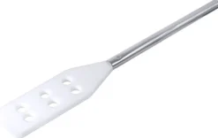 Rührspatel, perforiert, Spatelmaß 32x11cm, Länge gesamt 100cm