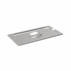 Rieber Edelstahl GN-Deckel GN 1/3 mit Löffelaussparung und Griffmulde, Mod. 1311, A-L