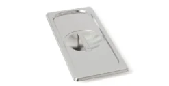 Rieber Edelstahl GN-Deckel GN 2/8 Standard mit Griffmulde, Mod. 281
