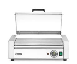 Rollengrill, 1-Zone mit Energiesparabdeckung, HENDI, 9 Rollen, 230V/790W, 566x450x(H)259mm