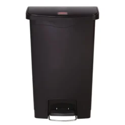 Rubbermaid Slim Jim Front Step Pedaleimer schwarz 50L
