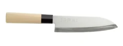 Santoku mit Holzgriff, Klinge: 16,5 cm