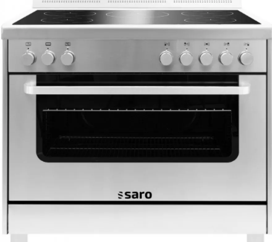 SARO Induktionsherd +Elektrobackofen TS95IND61X silber
