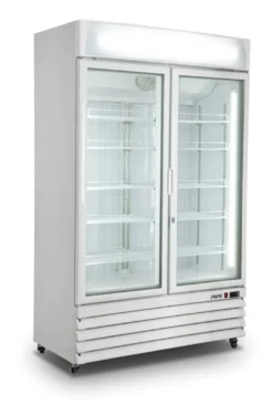 SARO Kühlschrank mit 2 Glastüren, weiß, Modell G 885
