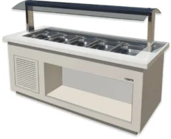 SARO Salatbar Premium Line SB-K230 weiss, für 6x 1/1 GN