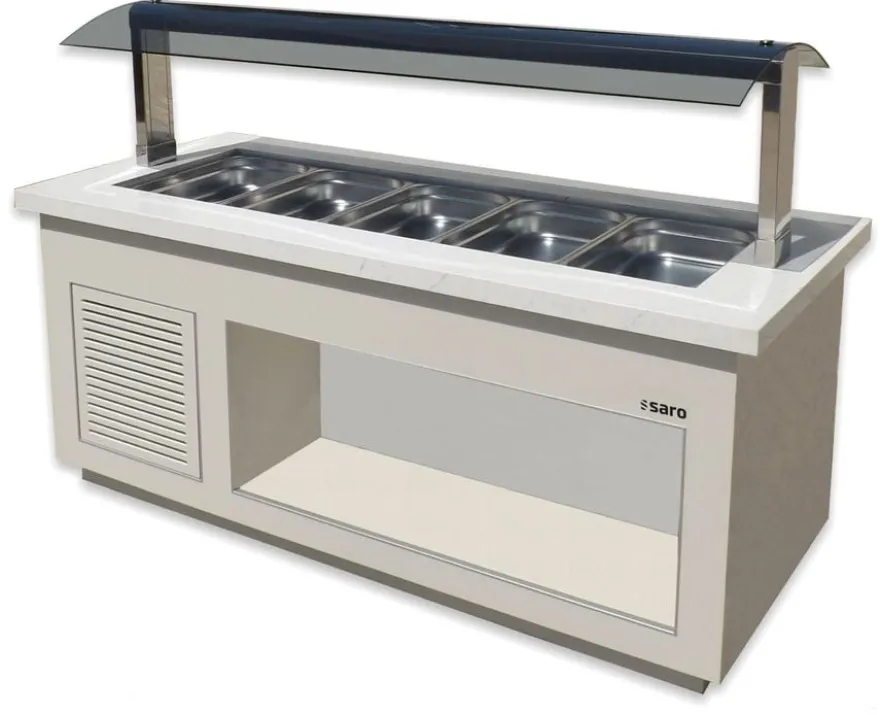 SARO Salatbar Premium Line SB-K230 weiss, für 6x 1/1 GN
