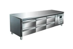 SARO Unterbaukühltisch mit 3x2 Schubladen, Modell UGN 3160 TN