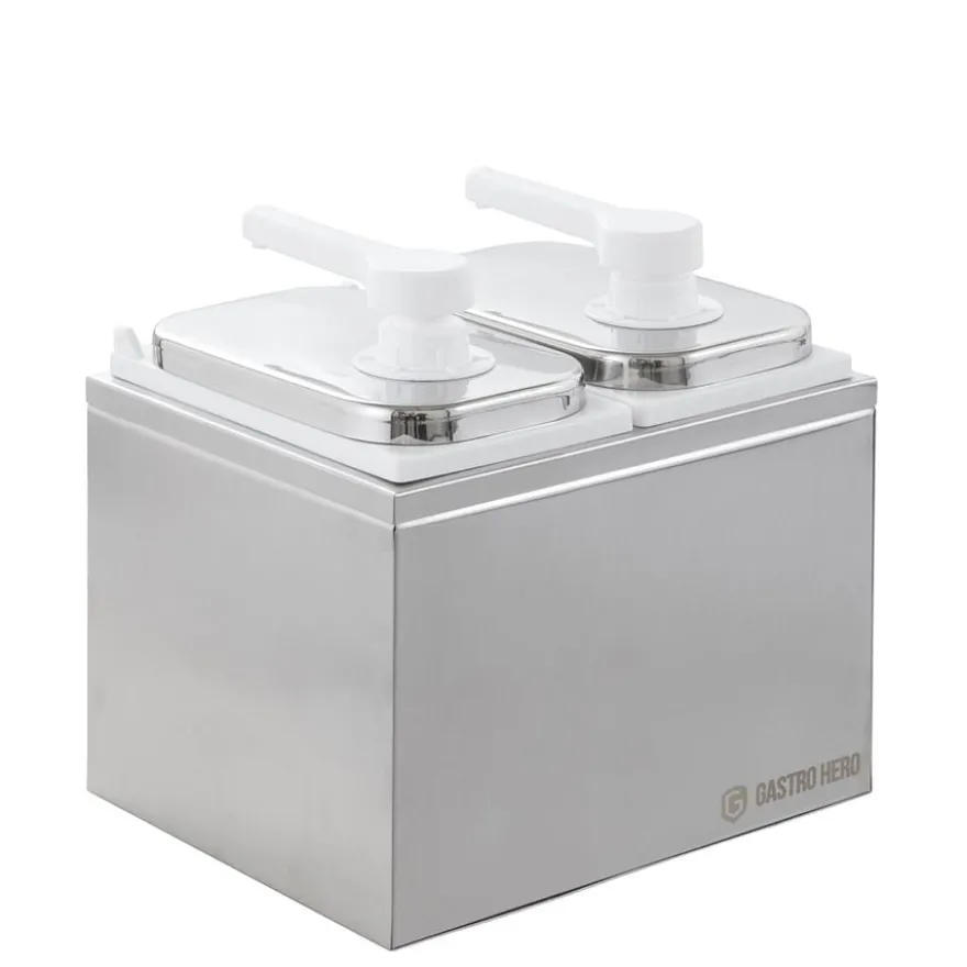 Saucenspender - 2x 3 Liter - Dosierpumpe PP