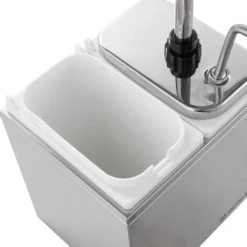 Saucenspender - 2 x 2 Liter - Dosierpumpe Edelstahl