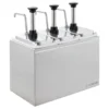Saucenspender - 3 x 2 Liter - Dosierpumpe Edelstahl