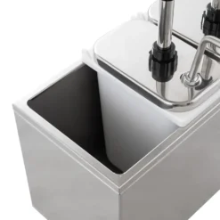 Saucenspender - 3 x 2 Liter - Dosierpumpe Edelstahl