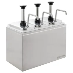 Saucenspender - 3 x 2 Liter - Dosierpumpe Edelstahl