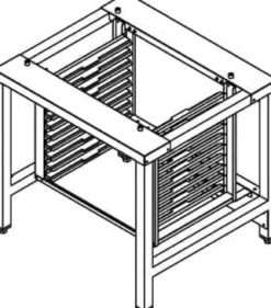 Schienenset für Untergestell SFCM für Dexion Kombidämpfer & Heißluftofen