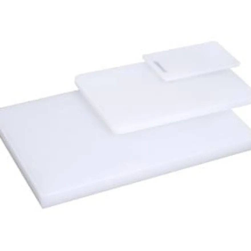 Schneidbrett, weiß, Länge 60 cm, Breite 40 cm, Dicke 4 cm
