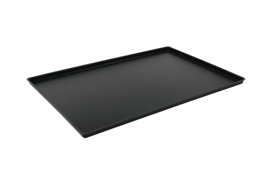 Schneider ABS Auslagetablett schwarz 400 x 600 x 20 mm, genarbte Oberfläche