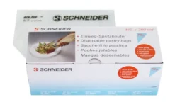 Schneider Einweg-Spritzbeutel 75 µ gerollt blau/transparent, 300 x 160 mm - 100 Stk.
