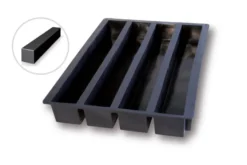Schneider Silikon-Backformen Rinne 4 x 2401 ml