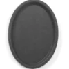 Serviertablett "Rubberform" oval, schwarz, 325x530 mm