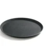 Serviertablett rund - 400mm - schwarz